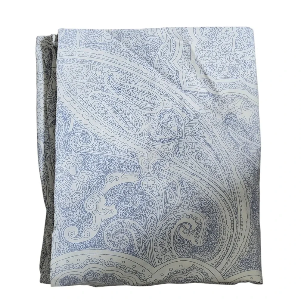Lauren Ralph Lauren Vintage Light Blue Paisley Standard Pillowcase 100% Cotton